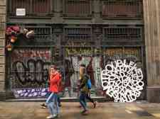 street art, memorial in barcelona []
