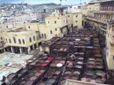 making leather in Fes []